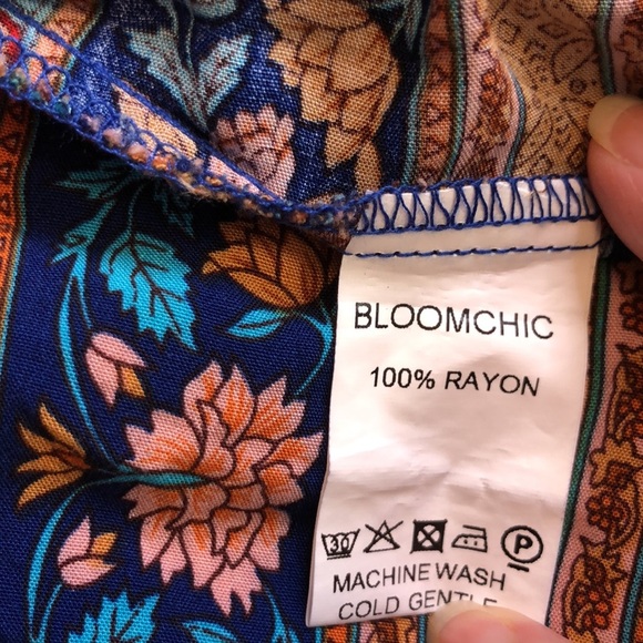 BLOOMCHIC Floral Bohemian Maxi Dress 
Size 14-16 - Picture 10 of 11